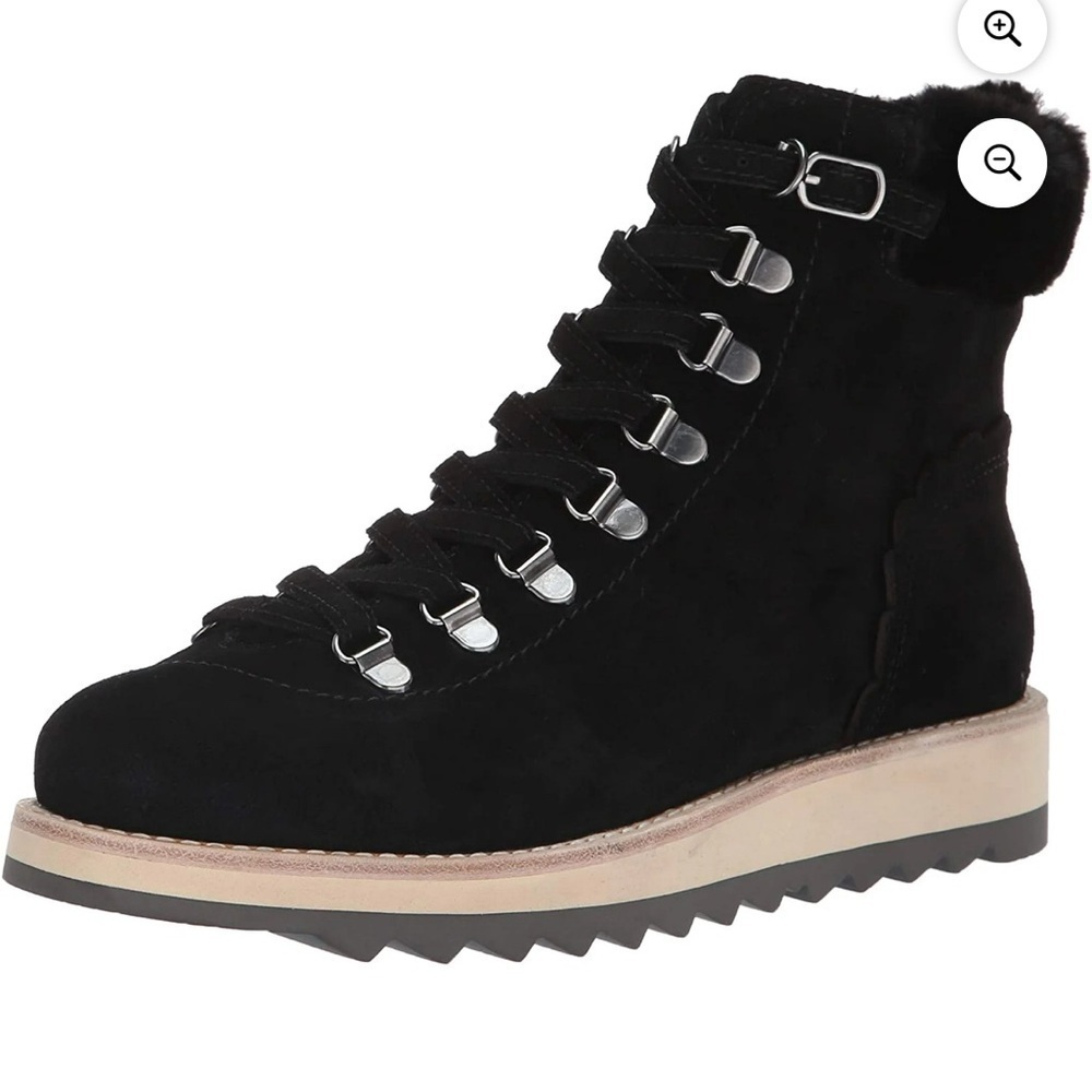 Kate Spade Upper Leather  Women's Black Suede Ankle Boots
